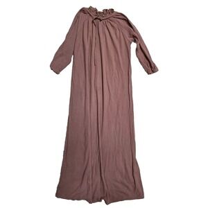Tottini Girls Maxi Dres 6 Ribbed Brown Rayon
